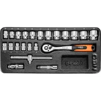 Neo Tools Chiavi a bussola 3/8", set di 22 pezzi, inserto