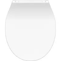 Schutte Sedile per WC SCHÜTTE Duroplast SLIM WHITE, sedile per WC con chiusura morbida e sgancio rapido, sedile per WC in versione piatta