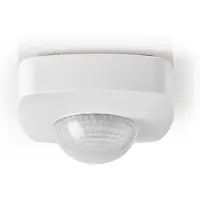 Nedis Rilevatore di movimento | Interno ed esterno | 3 fili | Tipo F (CEE 7/7) | 360° | 5 - 300 W | 300 W | 1200 W | 3 - 2000 Lux | Tecnologia del sensore: PIR | Portata del sensore: 2,0 - 8,0 m