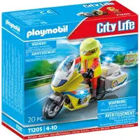 Playmobil Motocicletta Di Emergenza Con Luce Intermittente