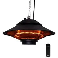 Vonroc Riscaldatore a infrarossi Albano 1500W | Con telecomando