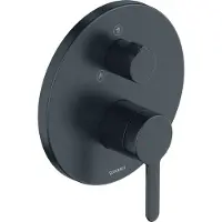 Duravit C.1 Mitigeur monocommandé pour douche encastré, rosace ronde, 2 consommateurs, inverseur douche à main/douche de tête, C14210012046, C14210012046