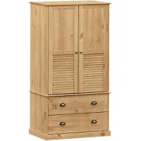 vidaXL Armadio VIGO 90x55x170 cm in legno massiccio di pino