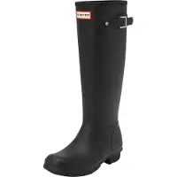Hunter per donna. WFT2353RMA ORG Stivali neri alti (37), Nero, Basso, Nessuno, Casual