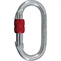 C.A.M.P. Oval Pro Lock Moschettone in acciaio grigio