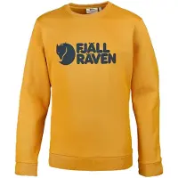 Fjällräven Felpa Girocollo Uomo Logo Sweater Mustard Yellow