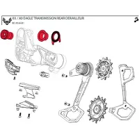 Sram Kit Hardware Per Deragliatore Posteriore X0 T-type Eagle Axs