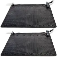 Intex Tappeto solare per piscine 2 pz. PVC 1,2x1,2 m Nero 28685