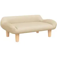 vidaXL Letto per cani crema 70x40x24 cm in tessuto