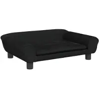 vidaXL Letto per cani nero 70x48x22 cm in velluto