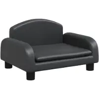 vidaXL Letto per cani nero 50x40x30 cm in Pelle finta