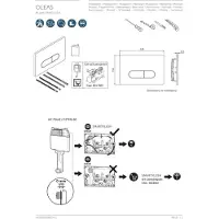 Ideal standard Oleas - Pulsante di comando dello sciacquone Oleas M1, SmartFlush, bianco R0117AC
