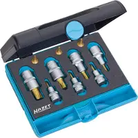 Hazet Bit set 1/4 (6.3 mm), 1/2 (12.5 mm), 3/8 (10 mm) 10-piece 1557/10