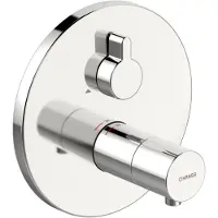 Hansa Varox Pro Set di montaggio completo per miscelatore doccia, rosetta rotonda, cromato, 1 pz.