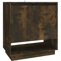 vidaXL Credenza in truciolato 70 x 75 x 41 cm rovere fumé