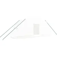 vidaXL Serra con telaio in acciaio bianco 12 m² 6x2x2,85 m