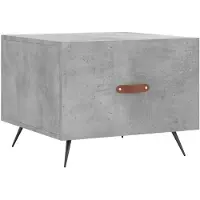 vidaXL Tavolino da salotto grigio cemento 50x50x40 cm in materiale composito