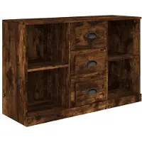vidaXL Credenza rovere fumé 104,5x35,5x67,5 cm Materiale in legno