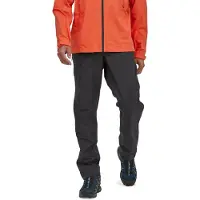 Patagonia - Pantaloni impermeabili leggeri e comprimibili - M's Granite Crest Rain Pants Black per Uomo in Nylon - Taglia S - Nero