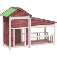 vidaXL Cuccia per cani Mocha 143x60,5x109 cm in legno di pino massiccio