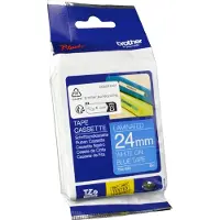 Brother Nastro TZe-555 - Bianco su blu (24 mm x 24 mm)