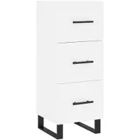 vidaXL Credenza bianca 34,5x34x90 cm Materiale a base di legno