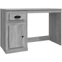vidaXL Scrivania con cassetto Grigio Sonoma 115x50x75cm