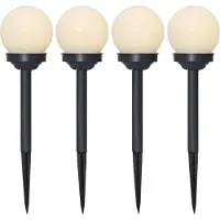 Star Trading Lampioncino LED solare Globus in set 4x