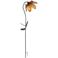 Globo Lampada solare deco 33653 picchetto, un fiore