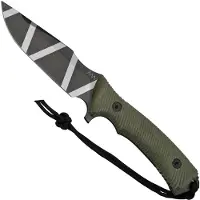 ANV Knives Coltello M311 Spelter - Elmax DLC Camo - Micarta Olive, Black Kydex