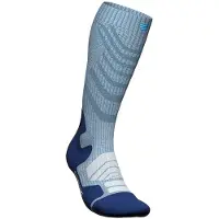 Bauerfeind Sports Women's Outdoor Merino Compression Socks Calze tecniche a compressione Donna (43-46 - Wade S, blu/grigio)