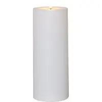 Star Micronics Candela LED Flamme Rak 27,5 cm in plastica bianca a batteria