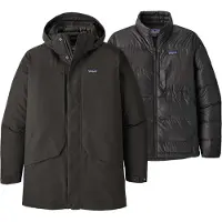 Patagonia - Parka caldo e impermeabile - M's Tres 3-in-1 Parka Black per Uomo - Taglia XL - Nero