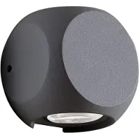 VIOKEF Applique LED esterni Ballito, up-/downlight grigio