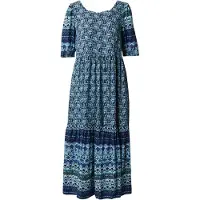 White Stuff Connie Eco Vero Midi Dress Blue Multi Taglia: 10 REGULAR | Abiti Midi Outlet | Donna | Blu