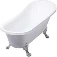 Lykke Vasca da bagno Nordic Deluxe con piedini 1700x750x730mm, bianco
