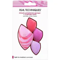 Real Techniques Berry Pop Miracle Complexion Sponge + 3 Mini Spugne — Set di spugne makeup