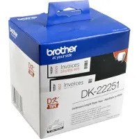 Brother DK-22251 Nero e Rosso su Bianco (62 mm)
