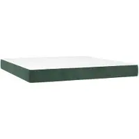 vidaXL Materasso a molle insacchettate verde scuro 160x200x20 cm in velluto