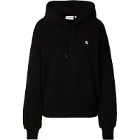 Carhartt WIP - Sweat à coupe ballon - W' Hooded Casey Sweatshirt Black Silver per Donne in Cotone - Taglia S - Nero