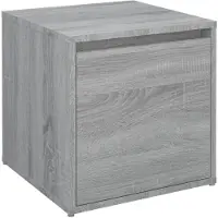 vidaXL Cassettiera grigia Sonoma 40,5x40x40 cm in materiale composito
