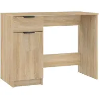 vidaXL Scrivania Sonoma in rovere 100x50x75 cm in materiale ligneo