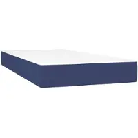 vidaXL Materasso a molle insacchettate blu 90x190x20 cm tessuto