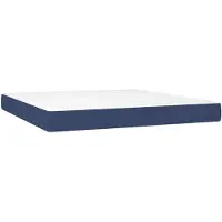 vidaXL Materasso a molle insacchettate blu 180x200x20 cm in tessuto