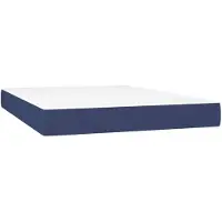 vidaXL Materasso a molle insacchettate blu 140x200x20 cm tessuto