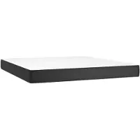 vidaXL Materasso a molle insacchettate nero 160x200x20 cm in Pelle finta