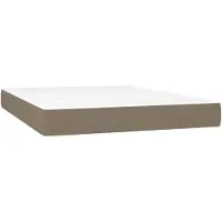 vidaXL Materasso a molle insacchettate Taupe 140x200x20 cm tessuto