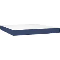 vidaXL Materasso a molle insacchettate blu 160x200x20 cm tessuto