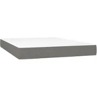vidaXL Materasso a molle insacchettate grigio scuro 140x200x20 cm tessuto