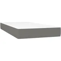 vidaXL Materasso a molle insacchettate grigio scuro 80x200x20 cm tessuto